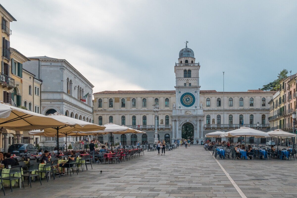 Piazza dei Signori and the Torre dell'Orologio in Padua