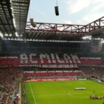 San Siro Stadium in Milan during an AC Milan football match