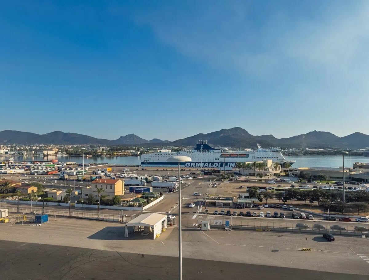 Grimaldi Lines ferry at the port of Olbia