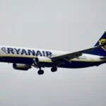 Ryanair aircraft approaching Paris Beauvais Airport