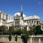 Notre-Dame Cathedral beside the River Seine in Paris