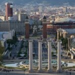 Plaça d'Espanya and Montjuïc in Barcelona