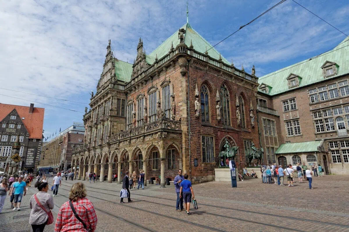 Historic Bremen Town Hall in the city centre