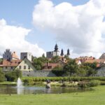 Visby medieval old town and city walls on Gotland, Sweden